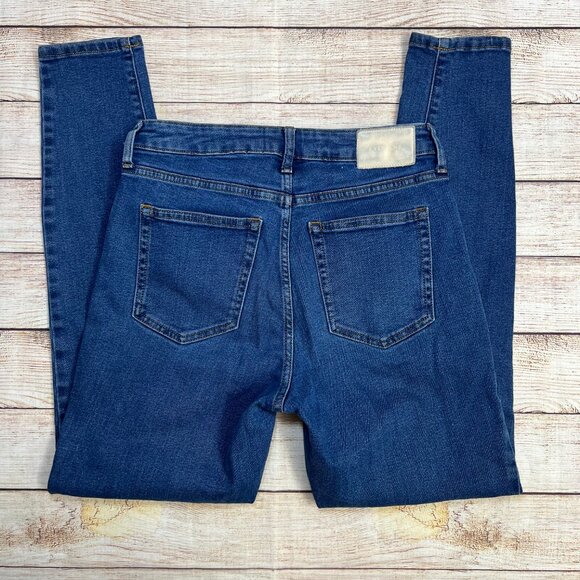 Everlane The Perform High Rise Skinny Jeans Womens 28 Blue Denim Stretch Pants M - Picture 2 of 13